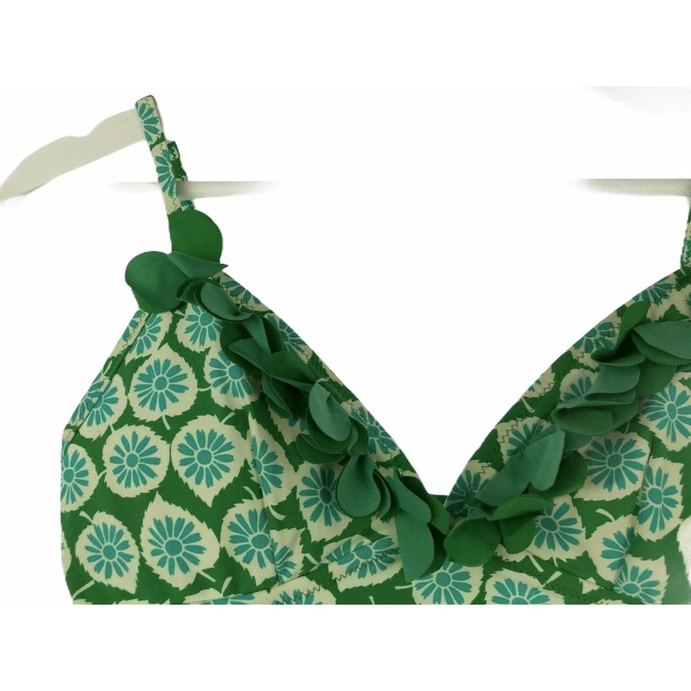 Boden Women's Swimsuit Top Tankini Green Blue 6 - Picture 4 of 6